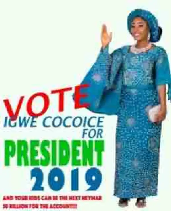 Ex BBNaija Housemate For President In 2019 (Photo)